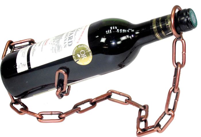 Stojan na víno-řetěz