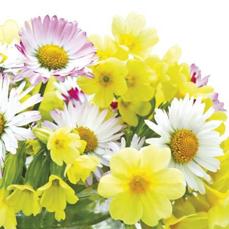 Ubrousek 33x33 cm - Yellow bouquet