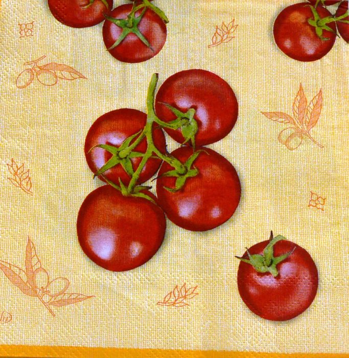 Ubrousek 33x33 cm -  rajčata béžová
