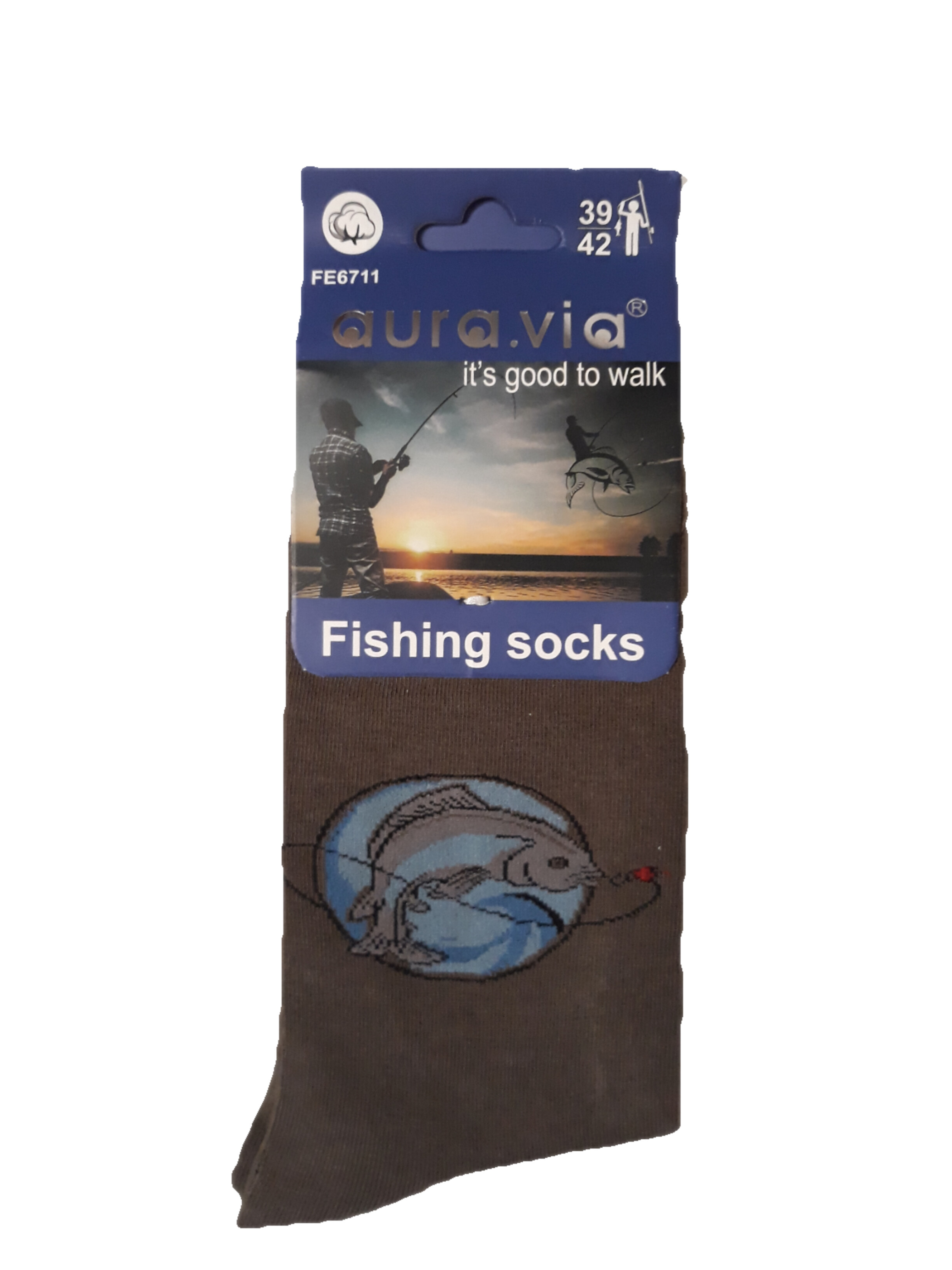 Pánské kotníkové ponožky Fishing sock - Okoun