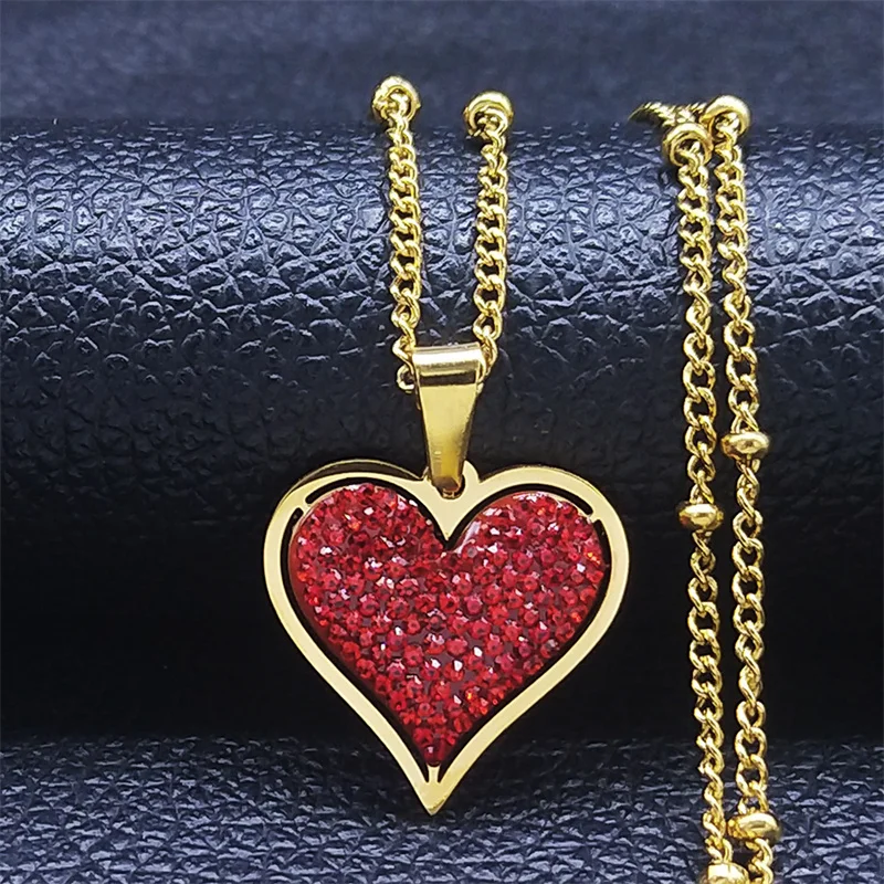šperky, náhrdelník, srdce, chirurgická ocel