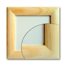 Rámeček dřevěný 13x18cm, zaoblená lišta šíře 4cm
