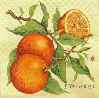 Ubrousek 33x33 cm - orange
