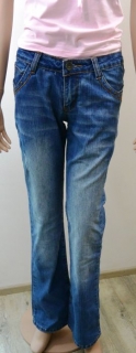 Kalhoty dámské džíny s výšivkou