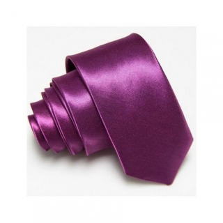 Úzká SLIM kravata tmavě fialová