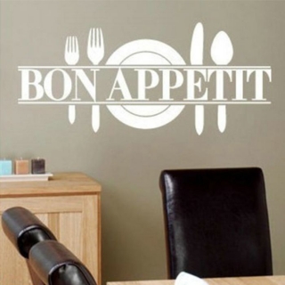 Samolepka do kuchyně Bon Appetit BÍLÁ