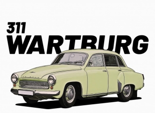 Retro hrnek - Wartburg 311