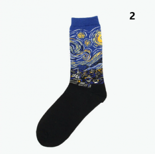 Roztomilé ponožky - retro - Starry Night