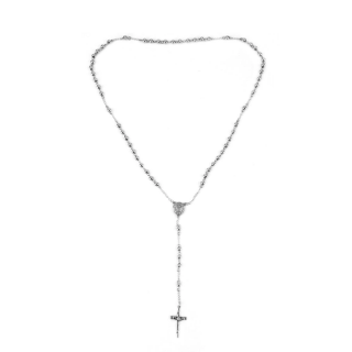 Růženec - korálkový náhrdelník z nerezové oceli