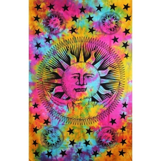 Orientální bavlněný přehoz tapiserie Slunce II 140x210cm