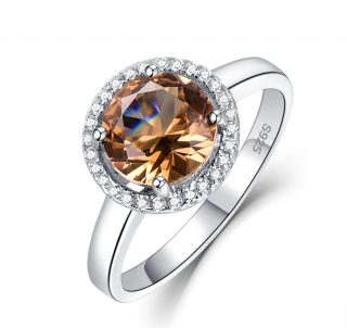 Zultanitový prsten s barvoměnou 925/1000  