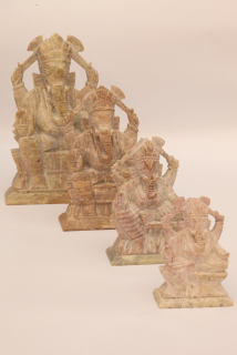 Ganesha 15 cm - mastek, ručně vyřezáno